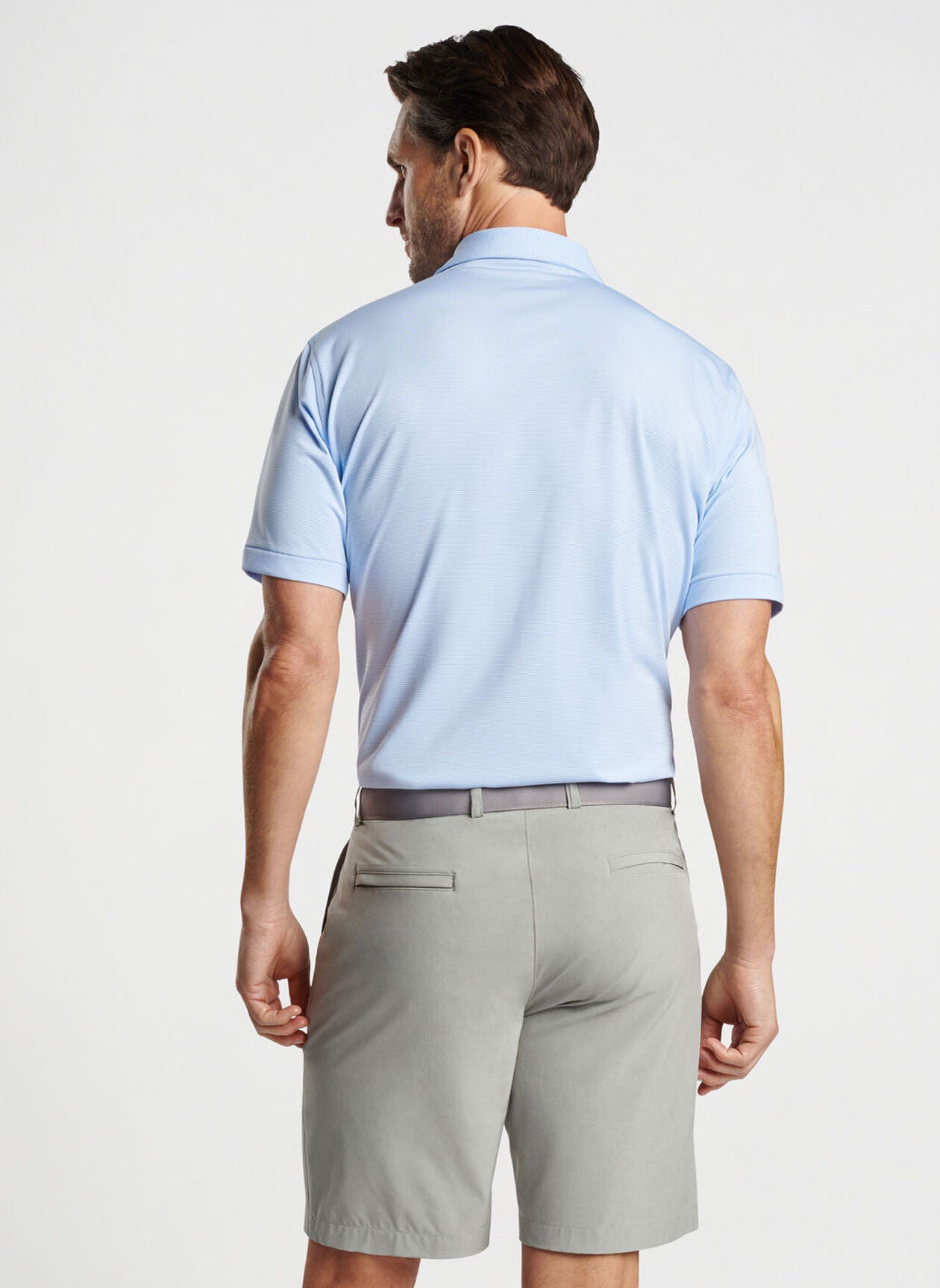 Peter Millar - Georgia Script™ Jubilee Stripe Polo - Cottage Blue