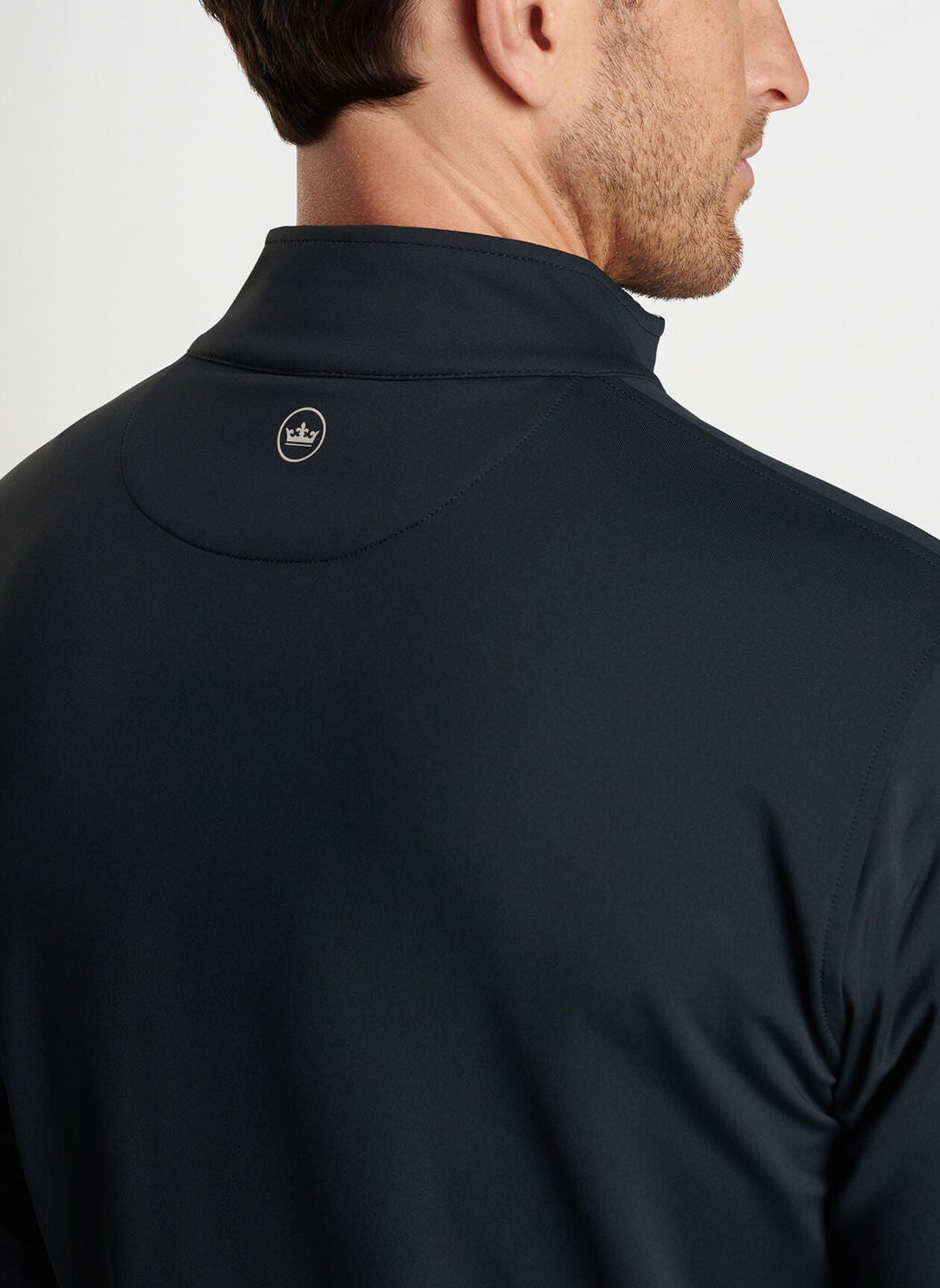 Peter Millar - Perth 1962 Helmet Solid Stretch Quarter Zip - Black