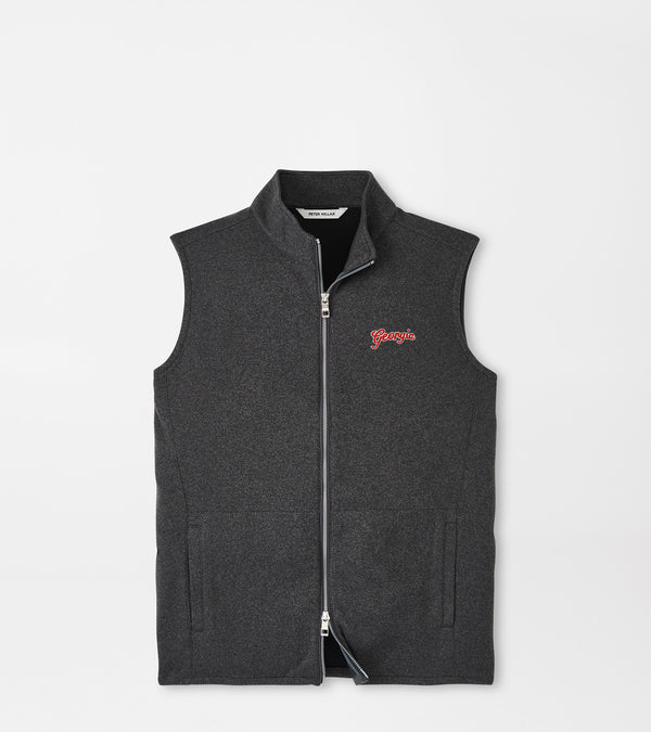 Peter Millar - Georgia Script™ Crown Sweater Fleece Vest - Iron