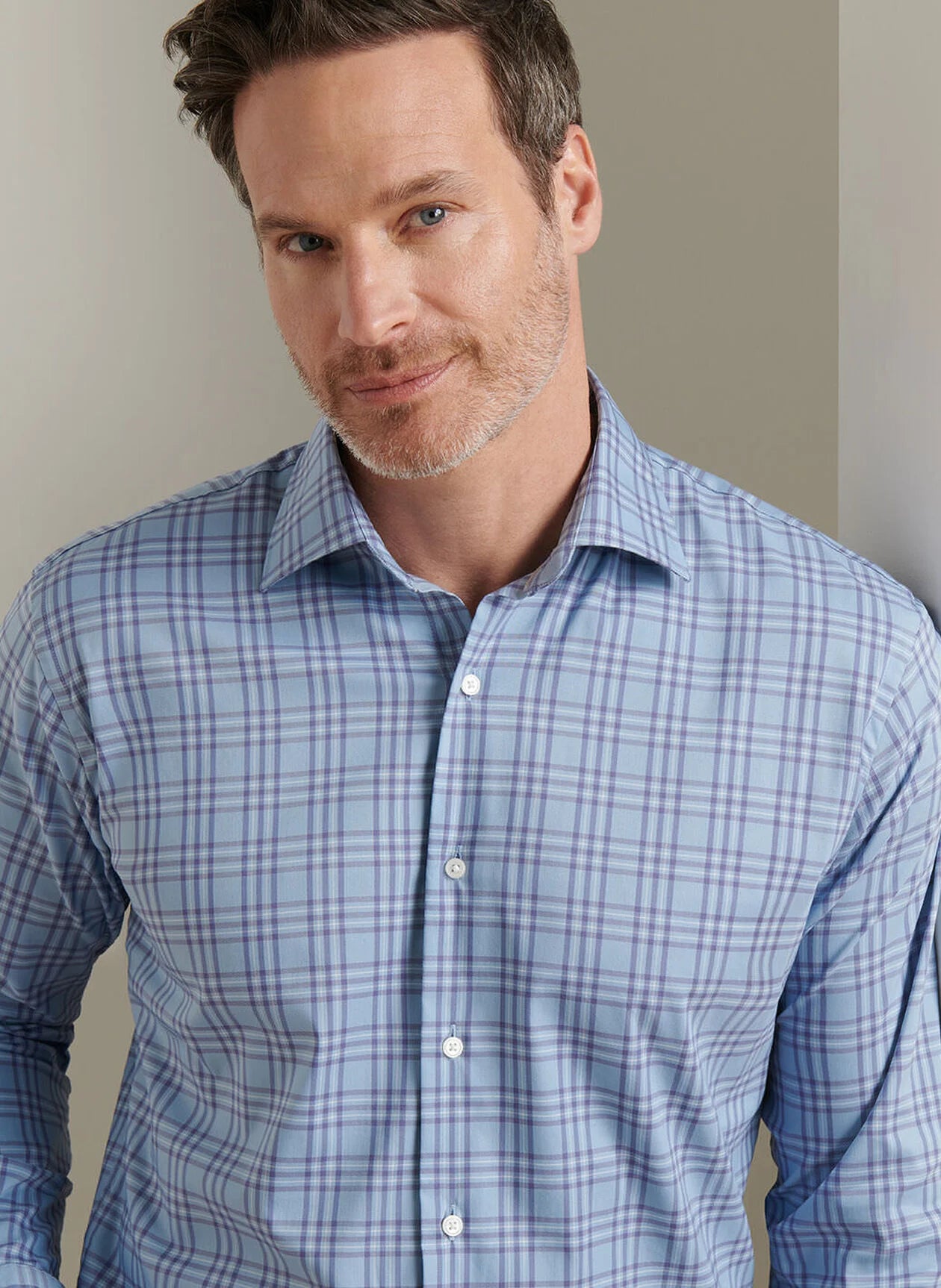 Peter Millar - Brevard Crown Lite Cotton Stretch Sport Shirt - Ruddy Blue