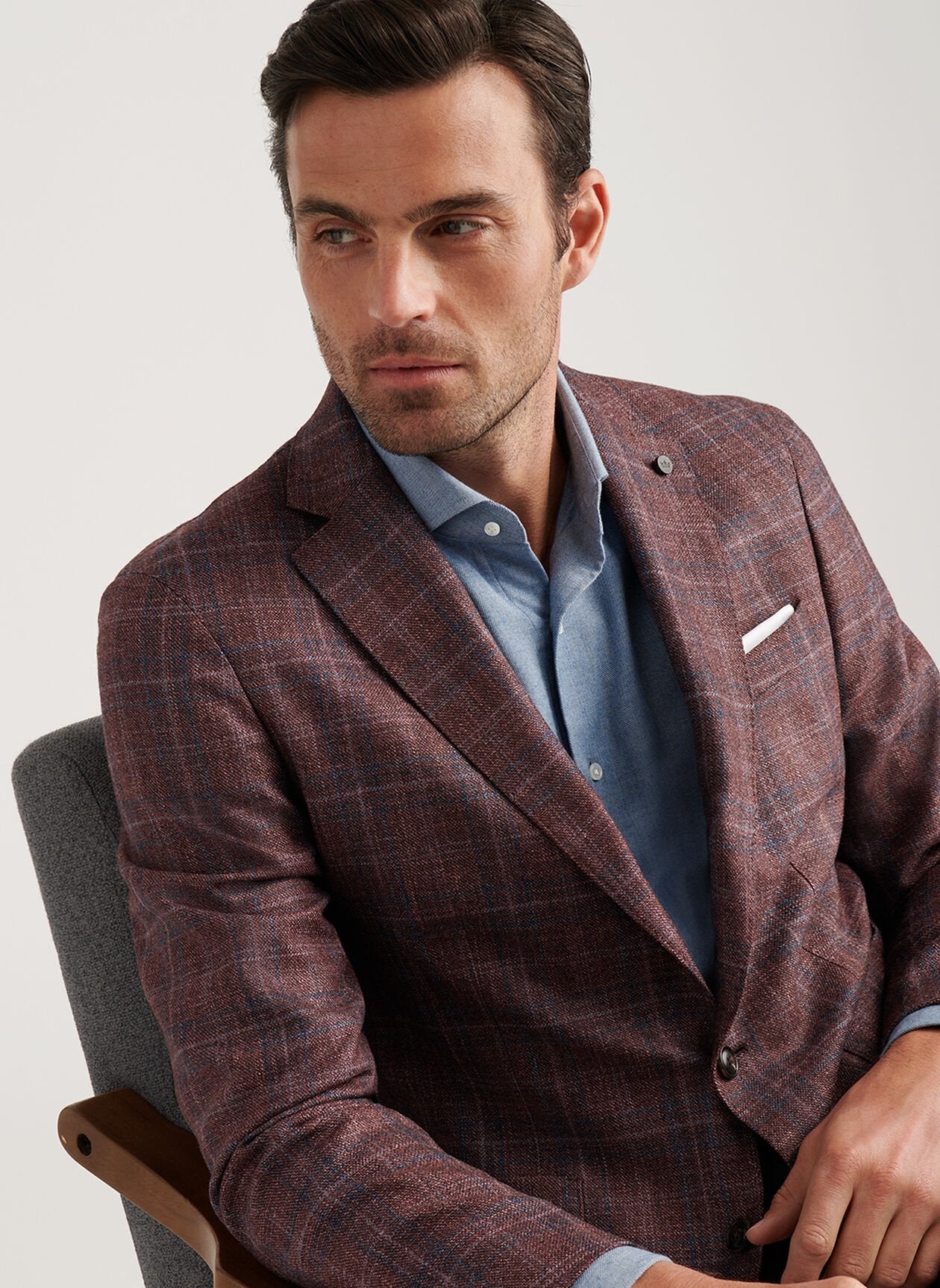 Peter Millar - Claren Plaid Soft Jacket - Garnet