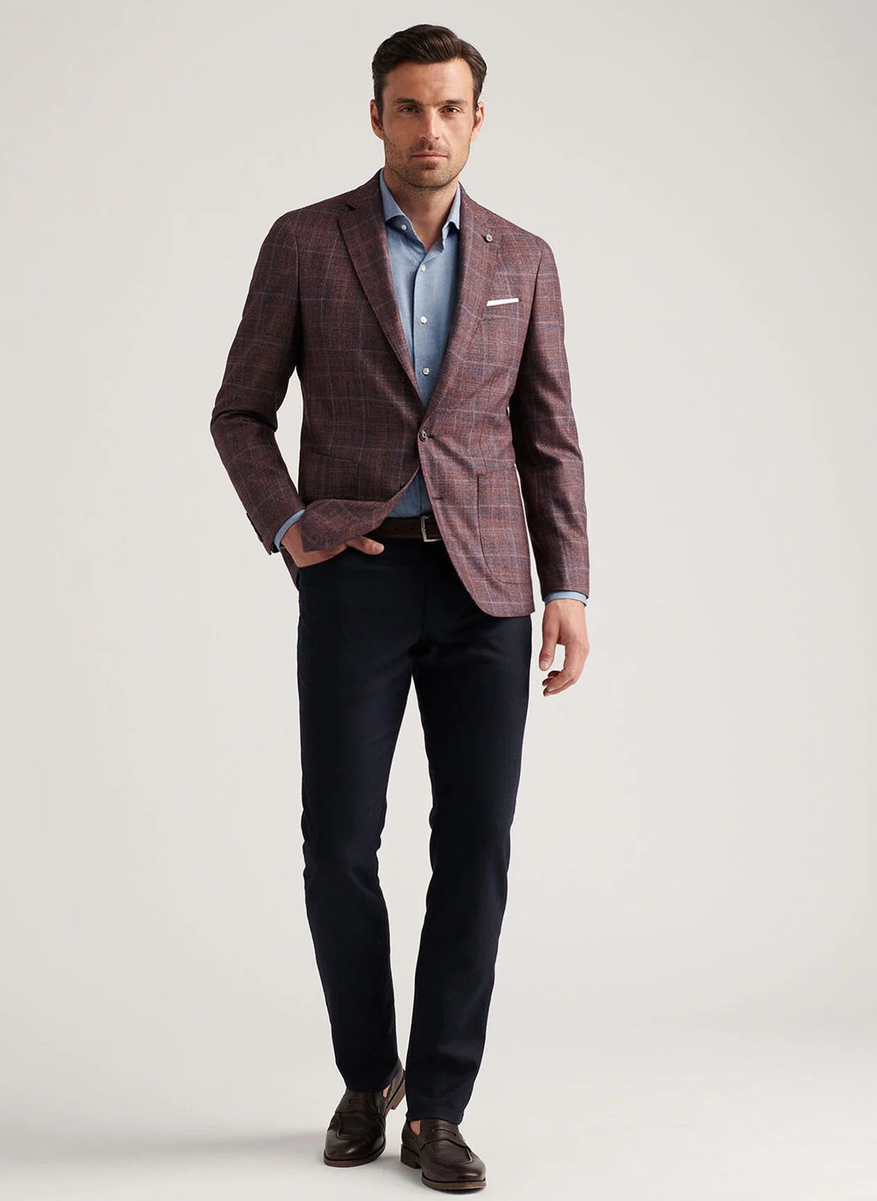 Peter Millar - Claren Plaid Soft Jacket - Garnet