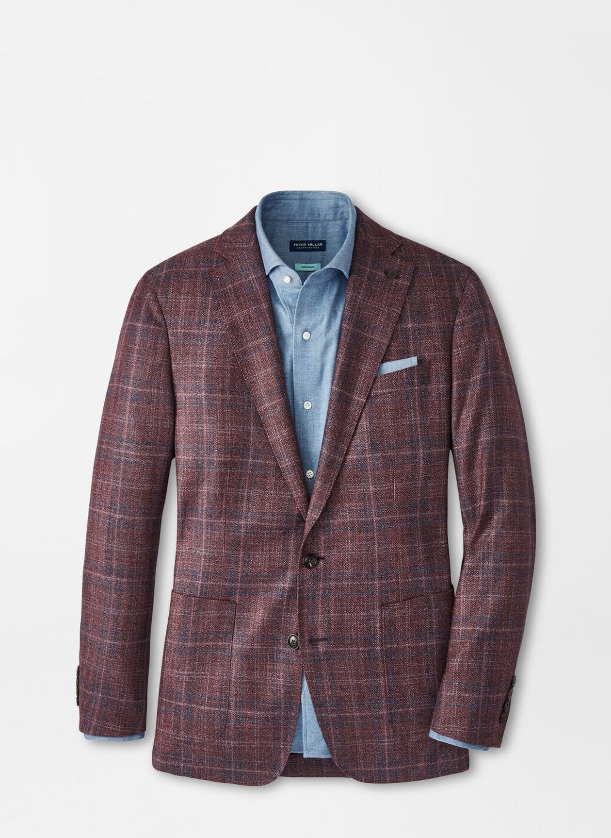 Peter Millar - Claren Plaid Soft Jacket - Garnet