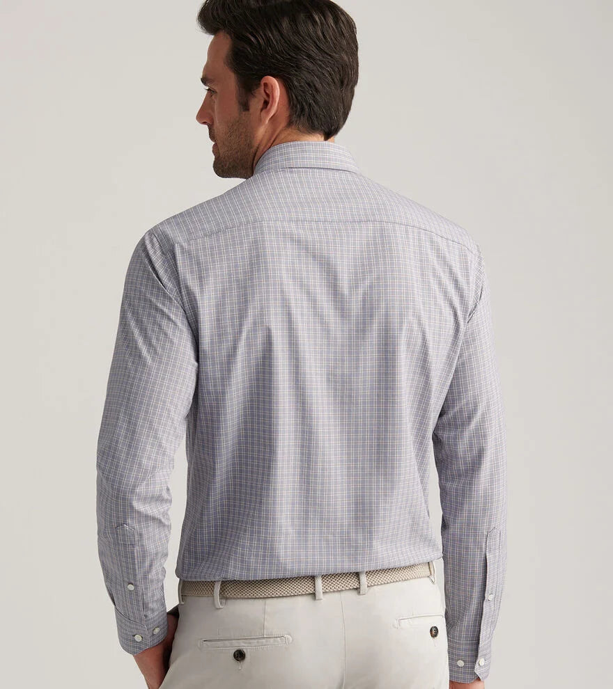 Peter Millar - Bechet Performance Poplin Sport Shirt - Nebula Blue
