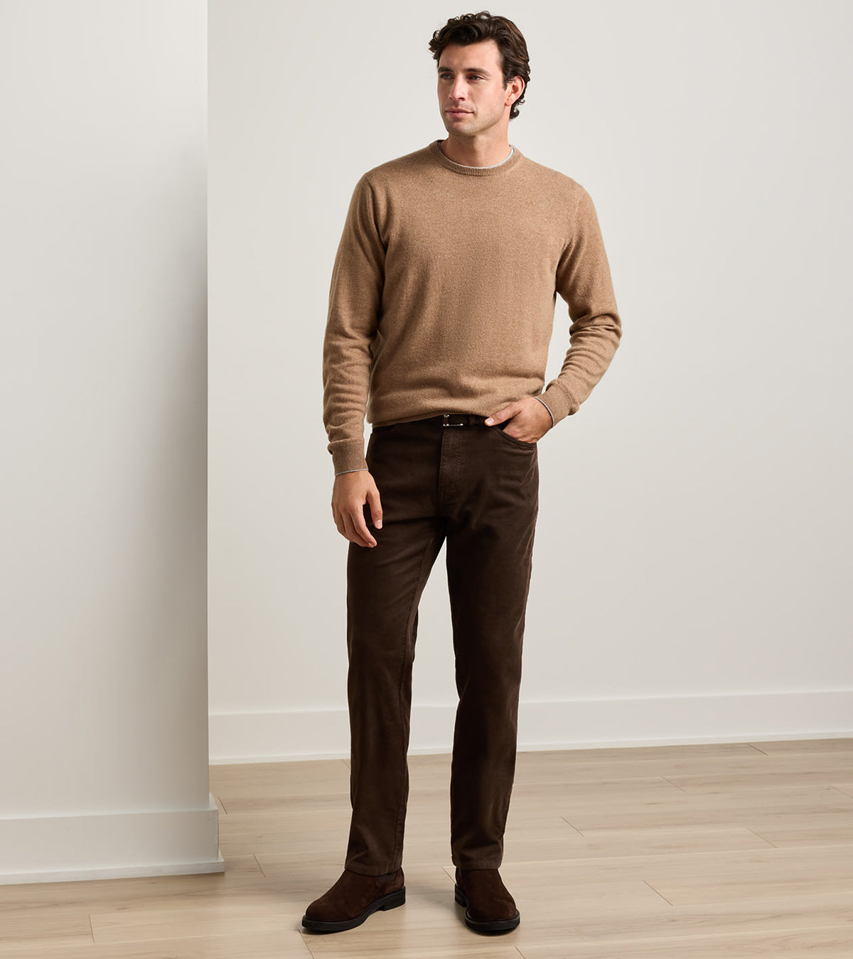 Peter Millar - Classic Comfort Corduroy Five Pocket Pant - French Press