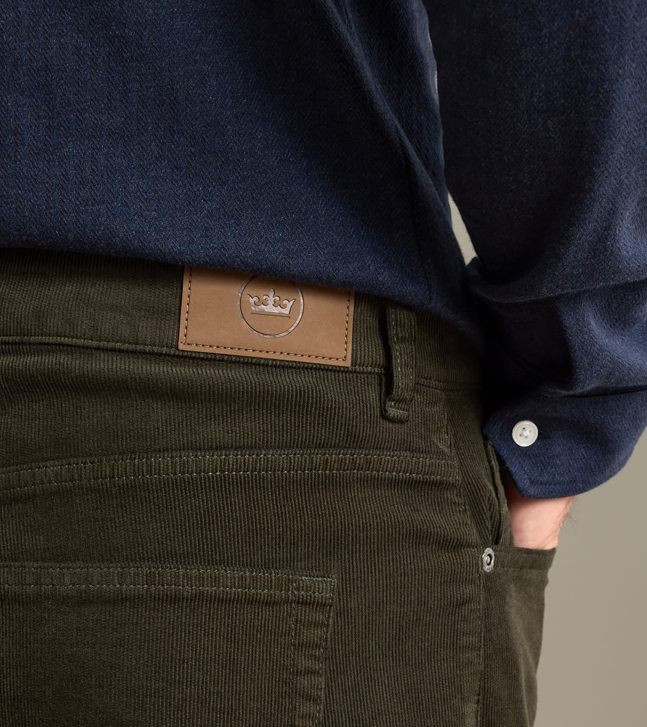 Peter Millar - Classic Comfort Corduroy Five Pocket Pant - Olive