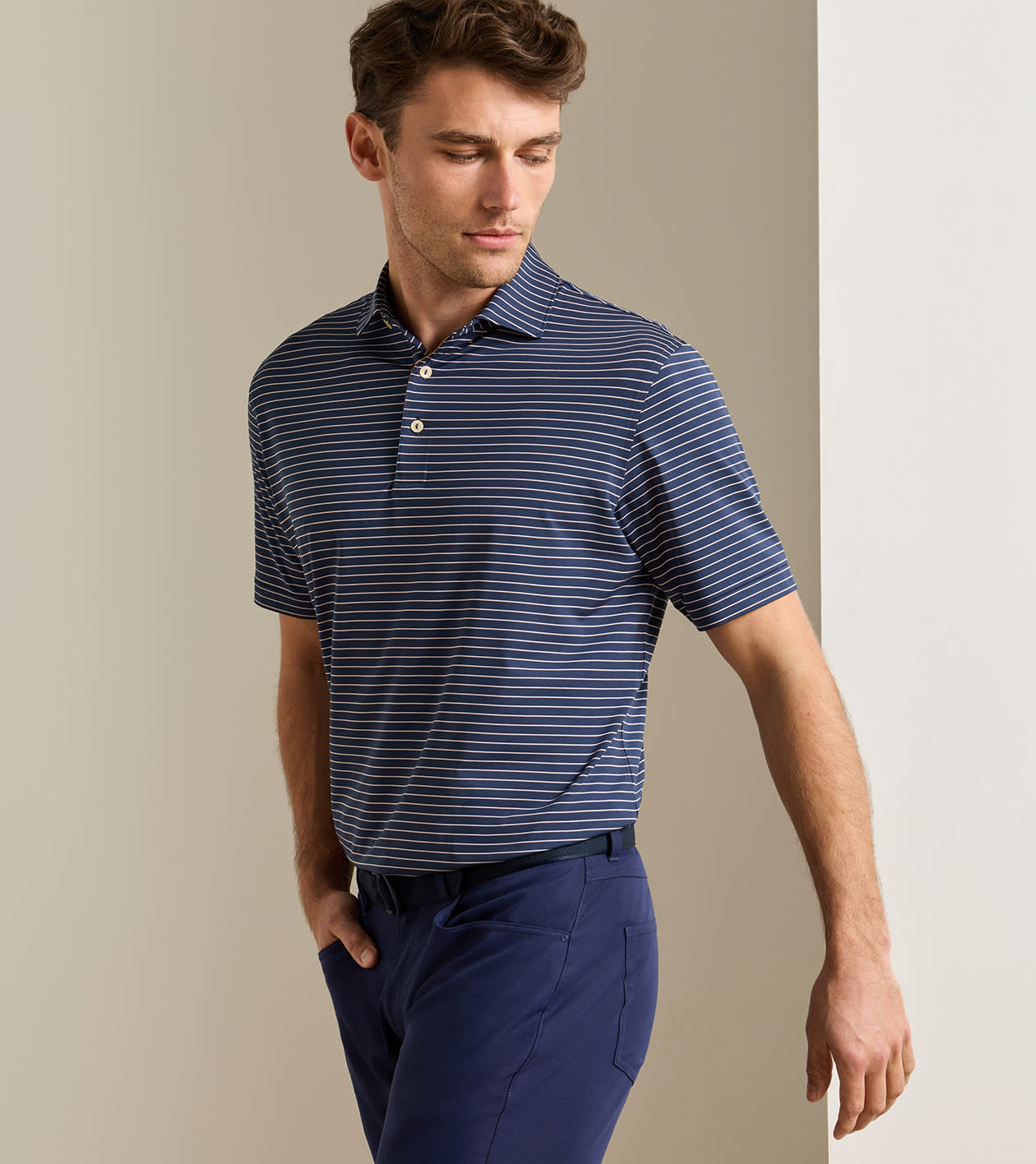 Peter Millar - Oaks Performance Jersey Polo - Navy