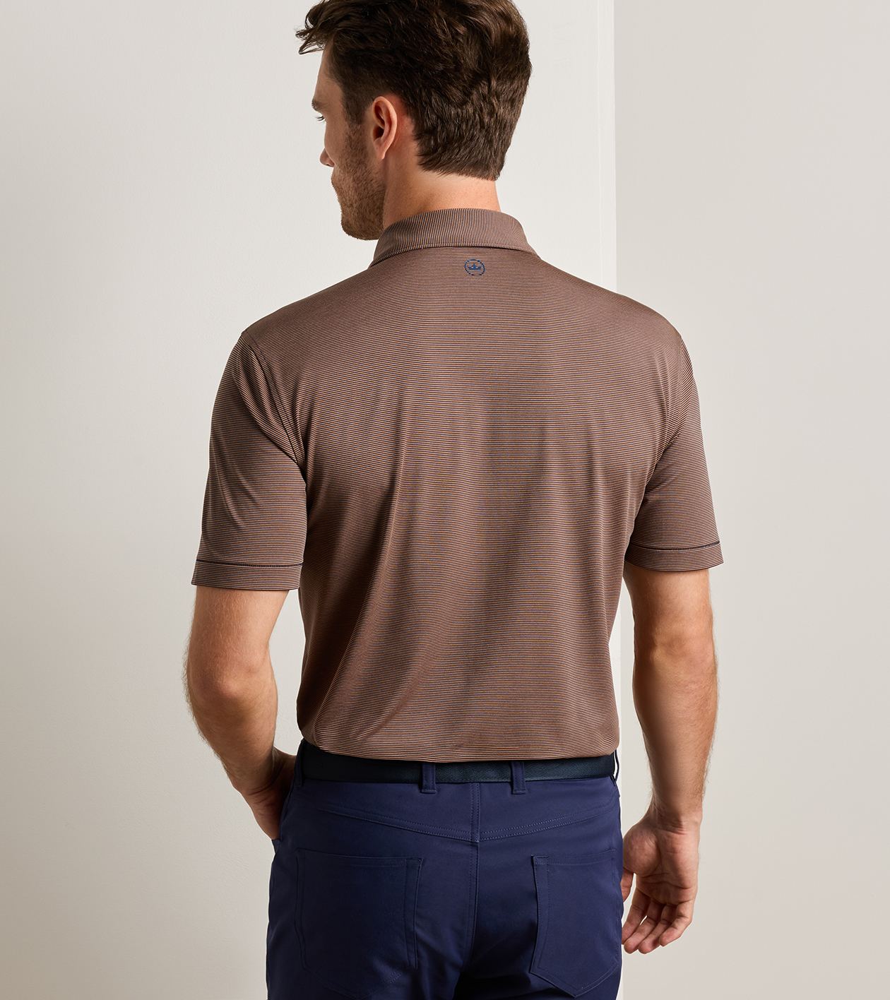 Peter Millar - Jubilee Performance Jersey Polo - Navy & Dark Amber