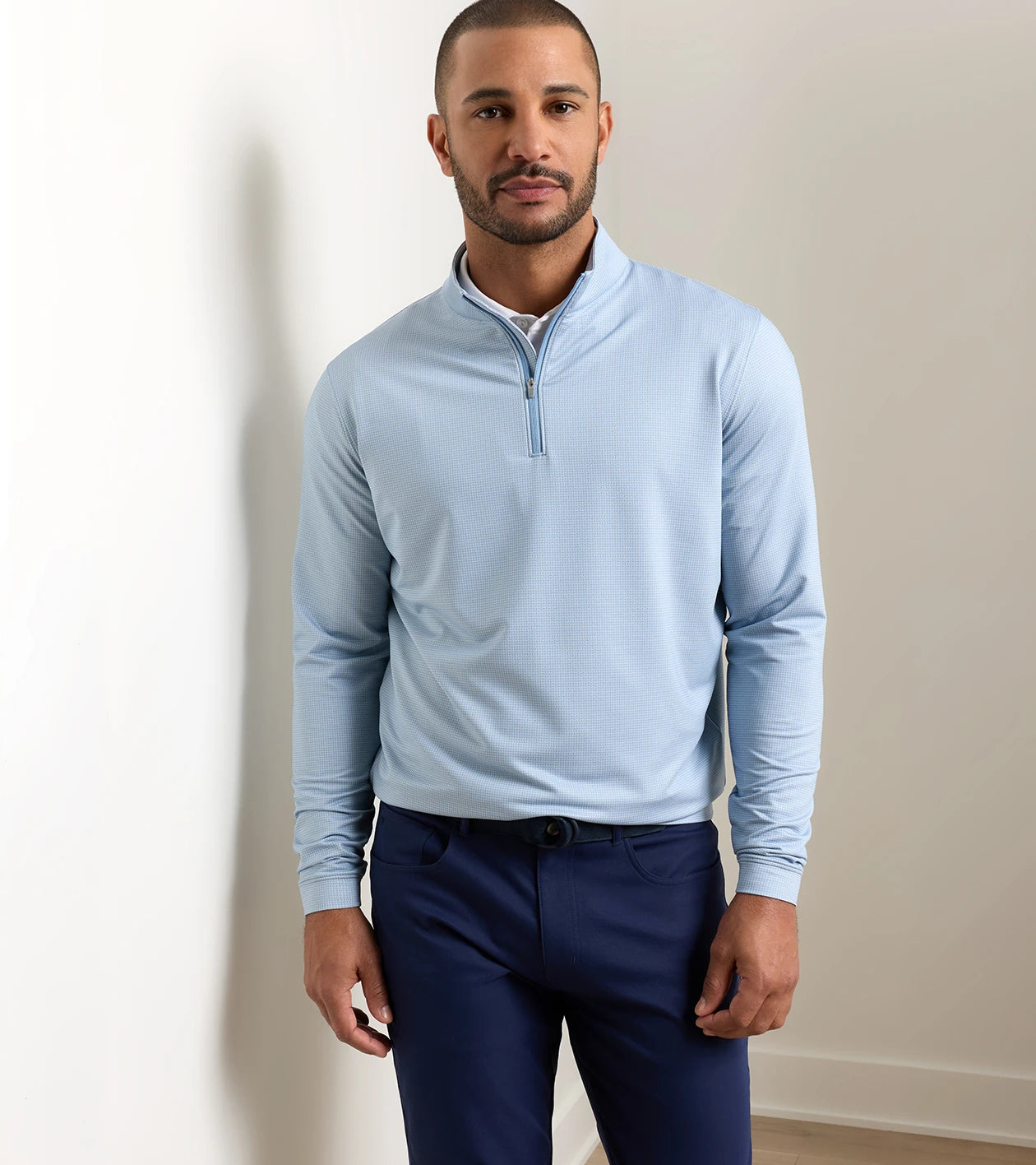 Peter Millar -  Perth Basketweave Performance Quarter Zip - Lakeside