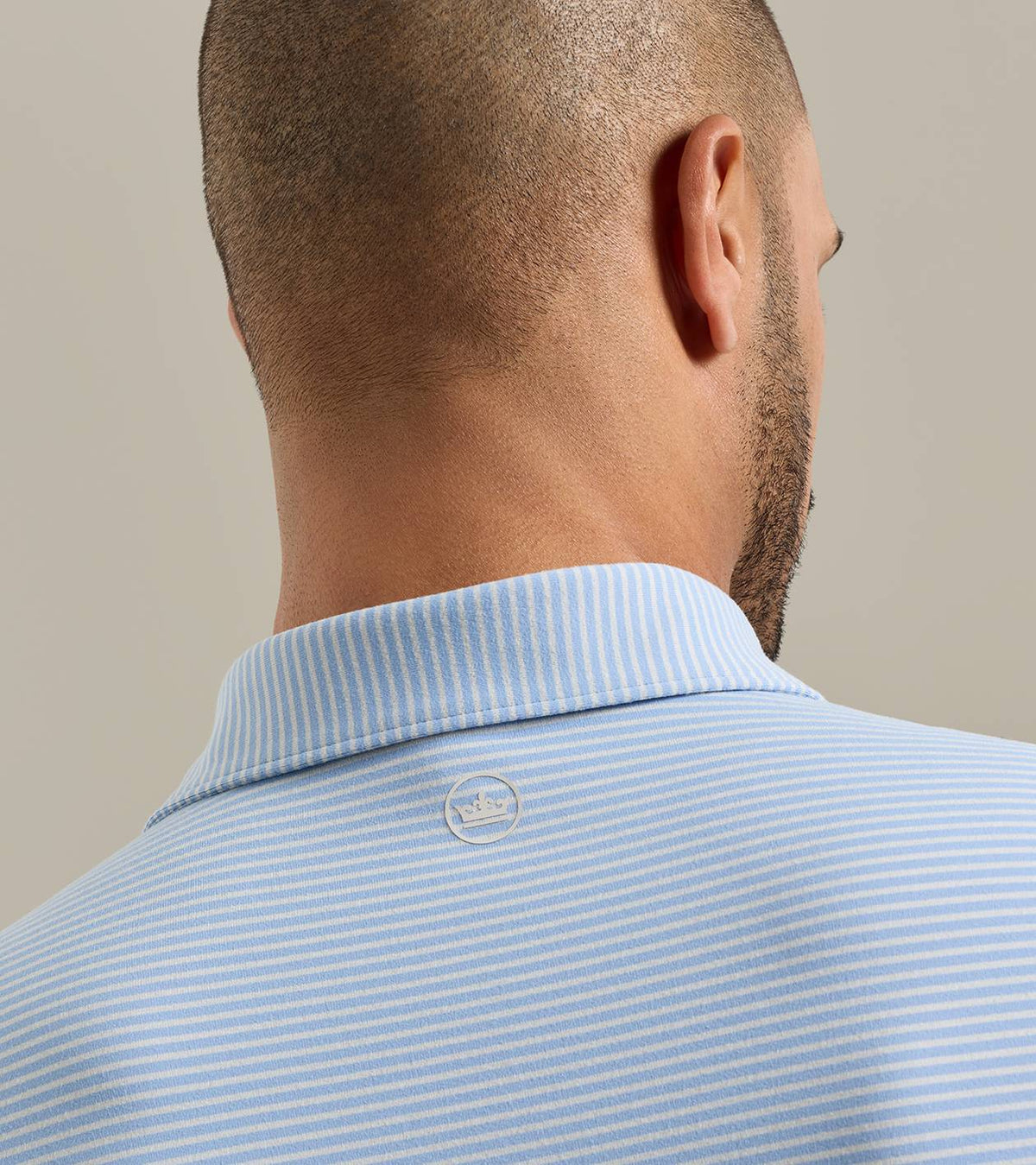Peter Millar - Lyons Stripe Performance Jersey Long-Sleeve Polo - Lakeside