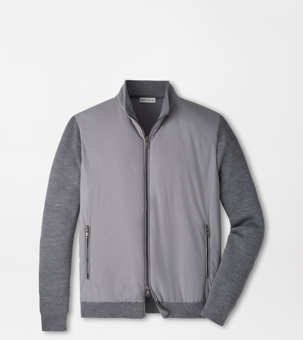 Peter Millar - Solarspun Full Zip Sweater - Oslo Grey
