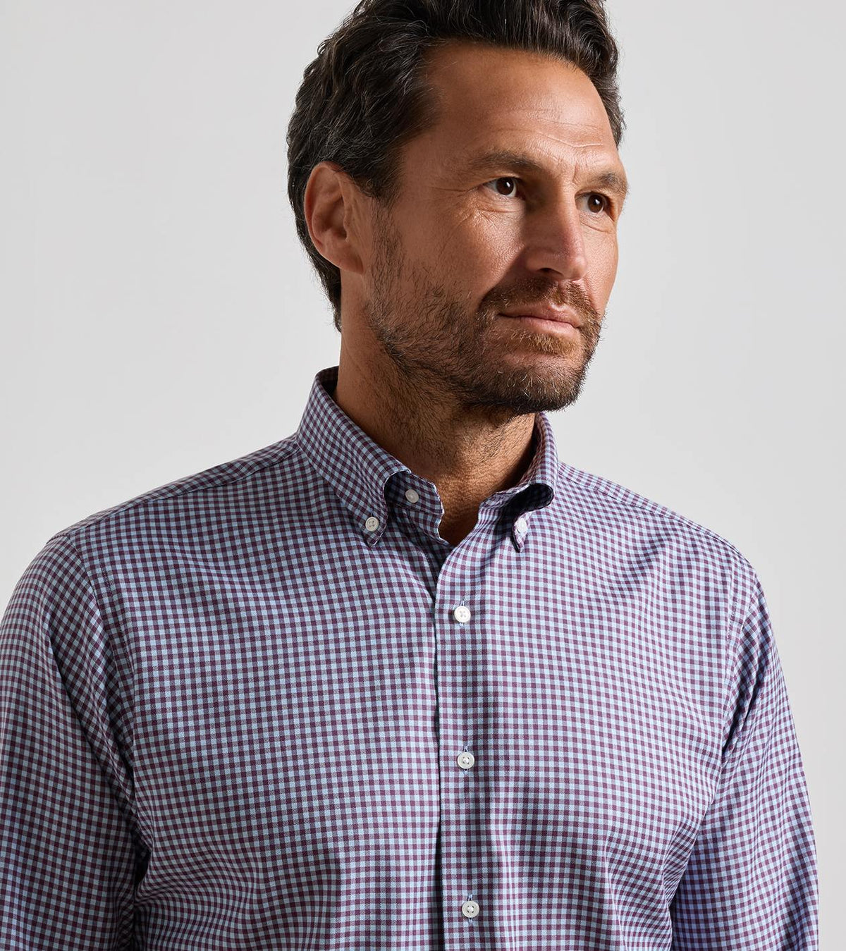 Peter Millar - Liam Crown Soft Twill Sport Shirt - Grapeseed