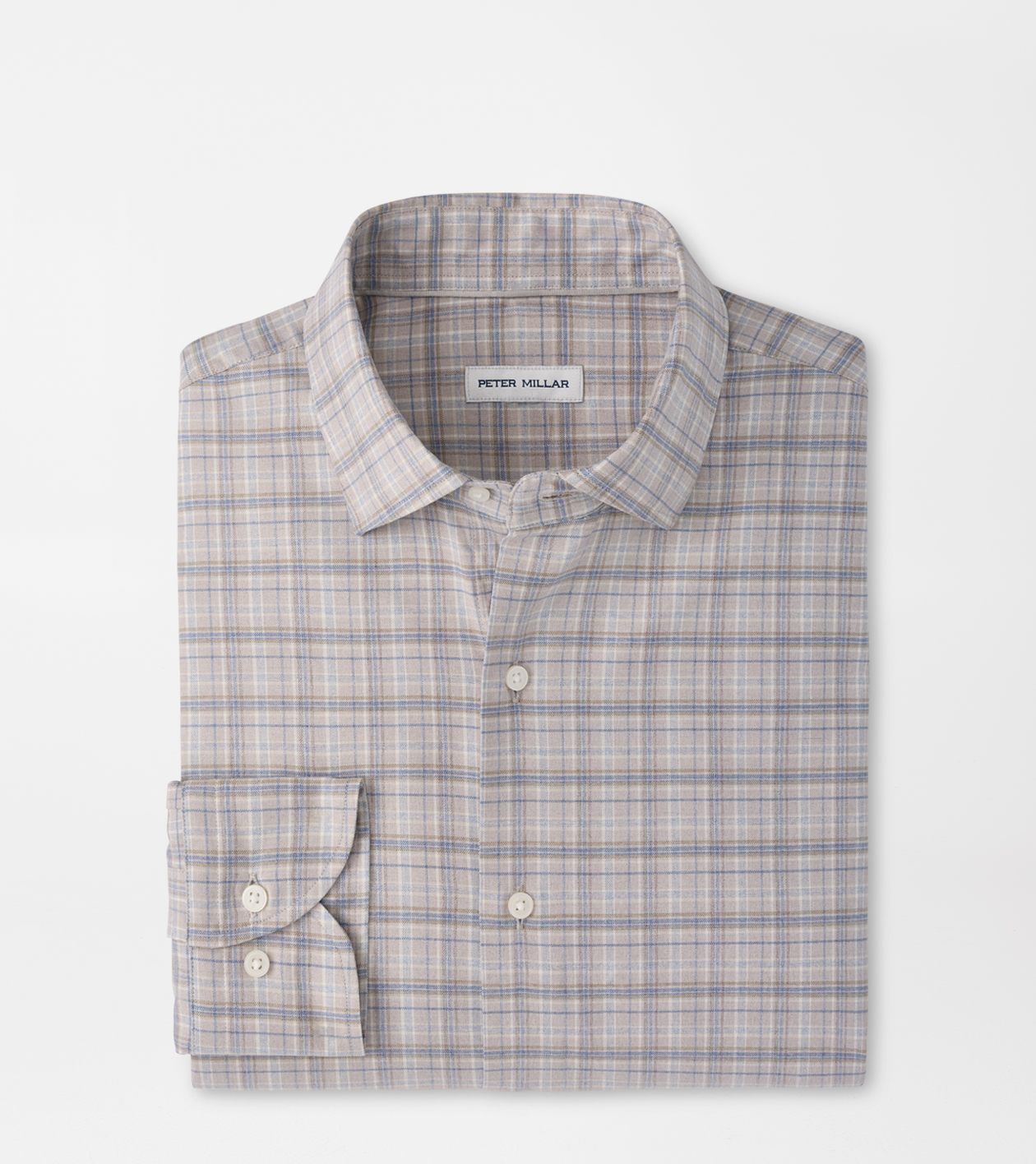 Peter Millar - Griffin Crown Soft Twill Sport Shirt - Battleship Grey