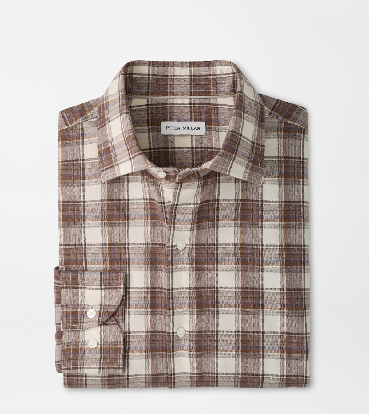 Peter Millar - Cannon Performance Flannel Sport Shirt - Winter Ivory