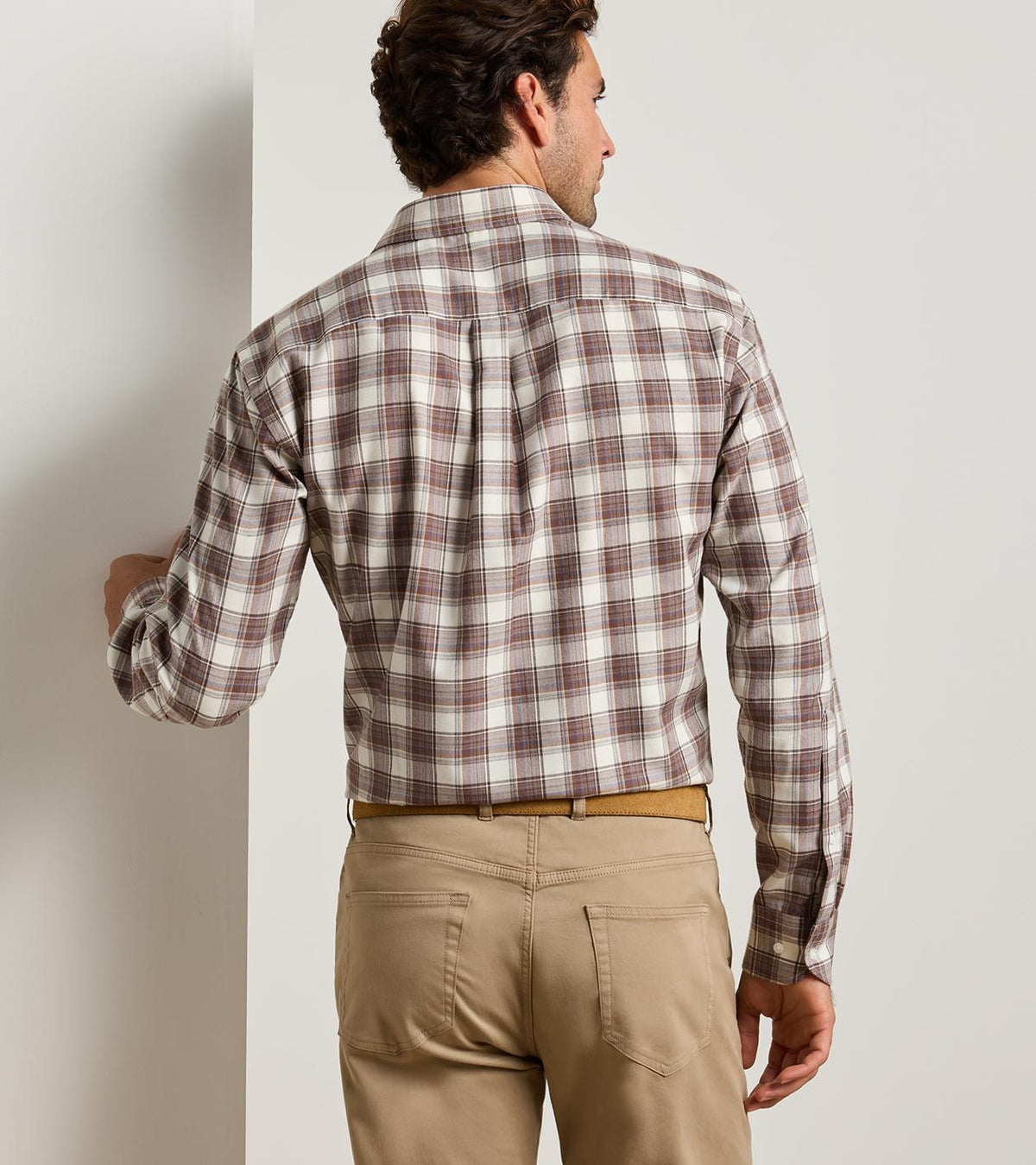 Peter Millar - Cannon Performance Flannel Sport Shirt - Winter Ivory