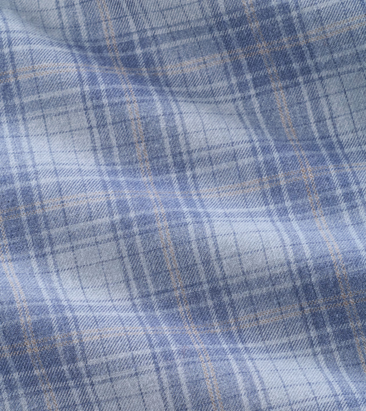 Peter Millar - Dean Performance Flannel Sport Shirt - Gravel Blue