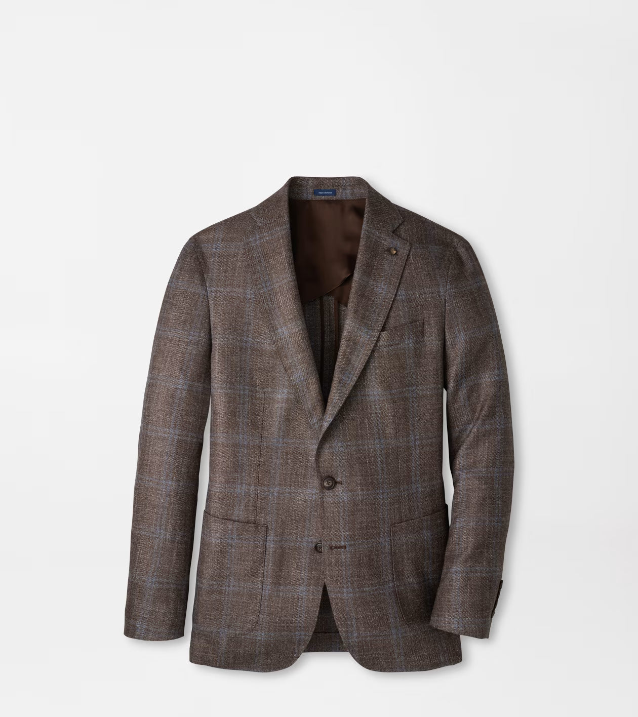 Peter Millar - Arden Windowpane Soft Jacket - Ash Brown