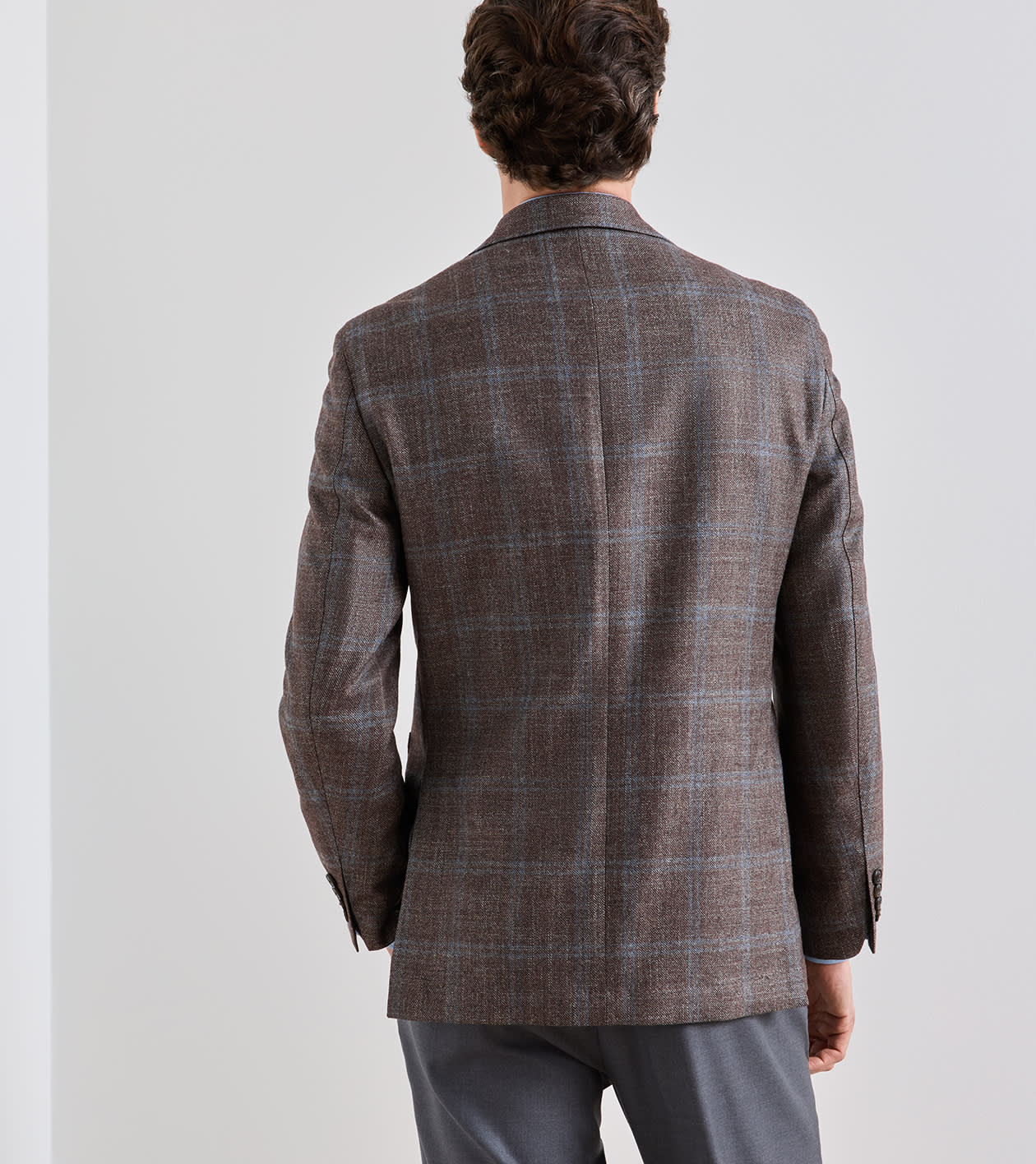Peter Millar - Arden Windowpane Soft Jacket - Ash Brown