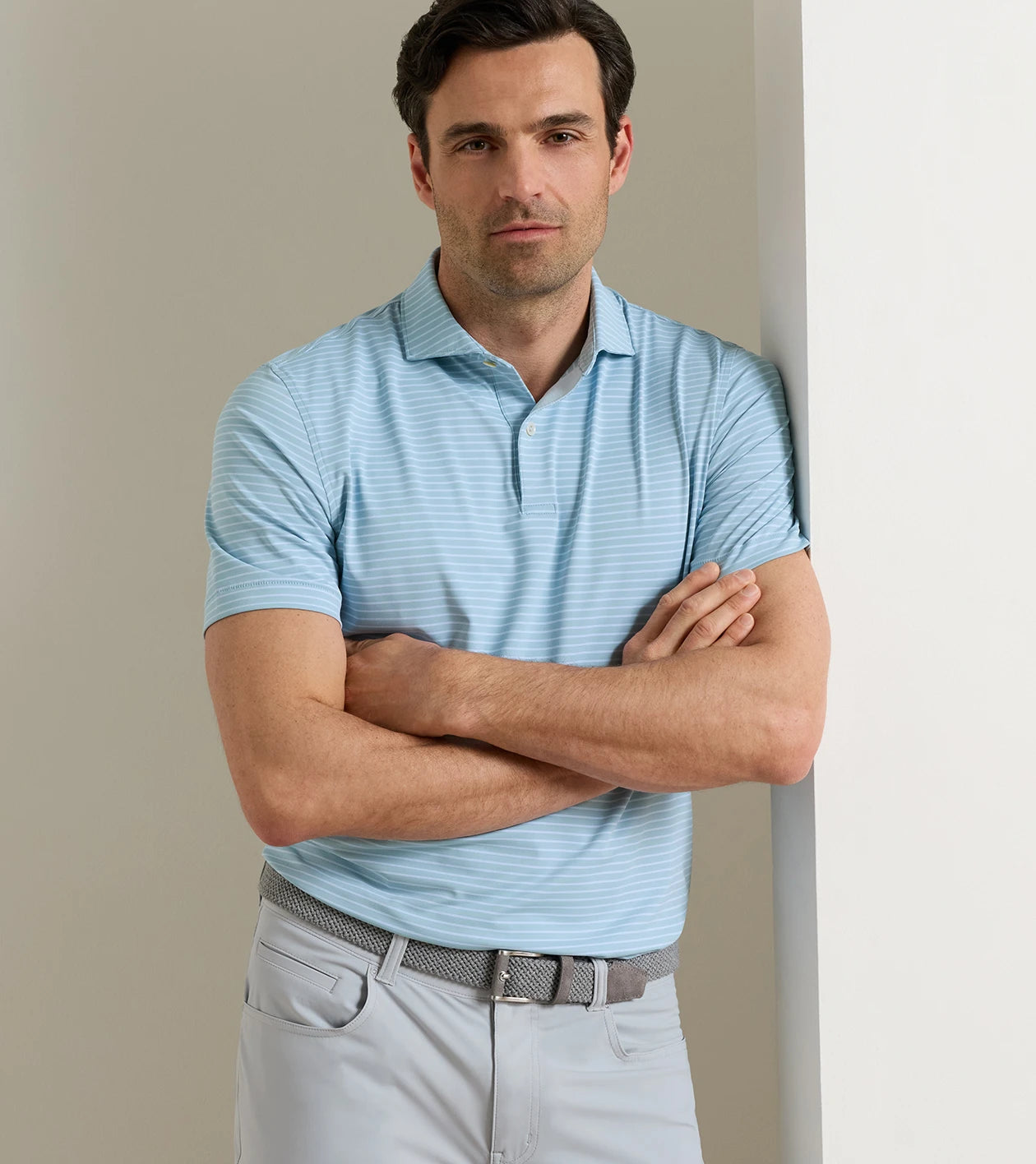 Peter Millar - Keynote Performance Jersey Polo Edwin - Seaflower
