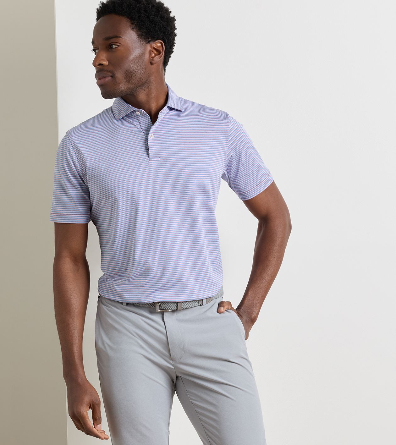 Peter Millar - Timbre Performance Jersey Polo - Melrose Pink