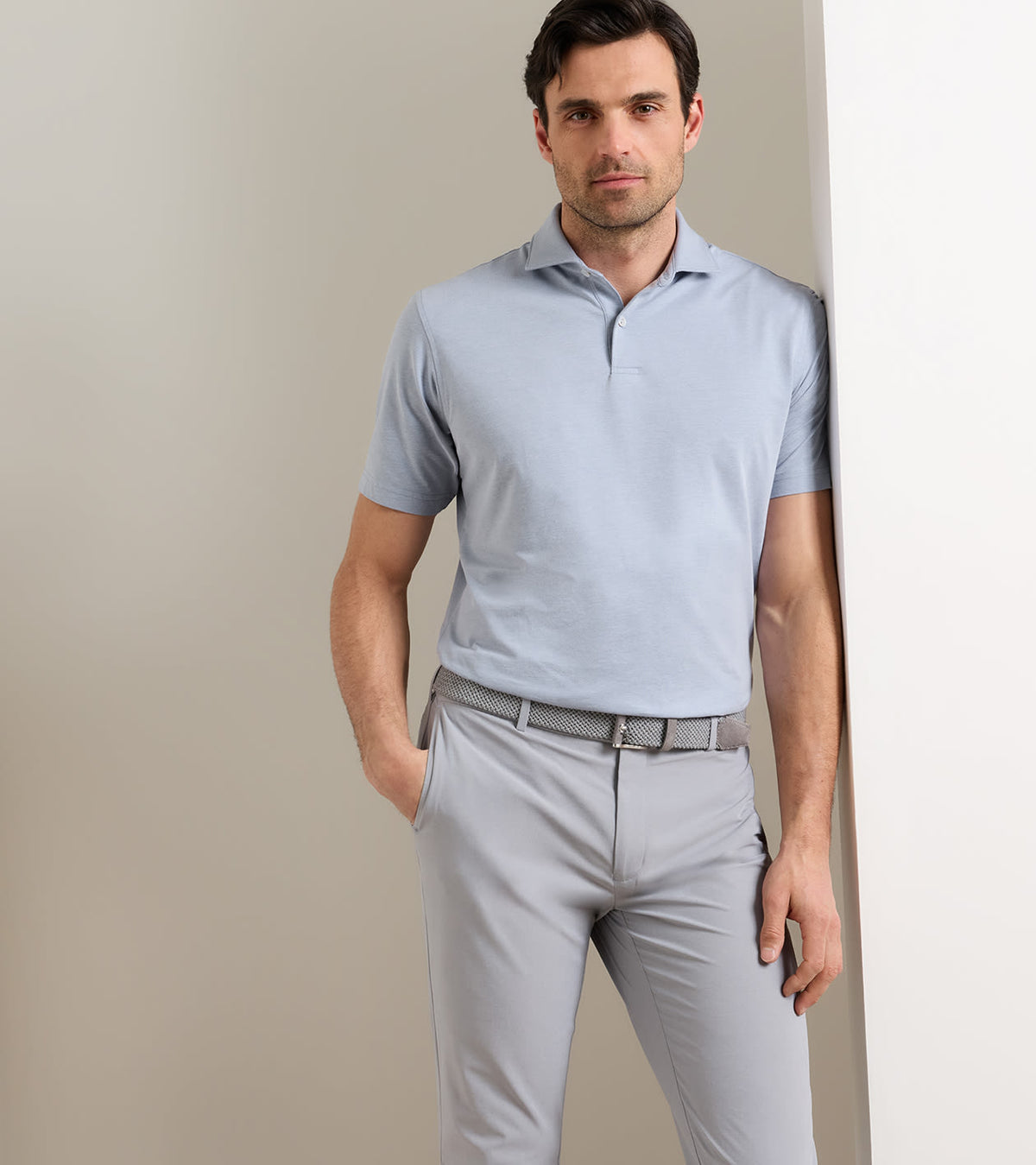 Peter Millar - Albatross Cotton-Blend Piqué Polo - Windy Blue