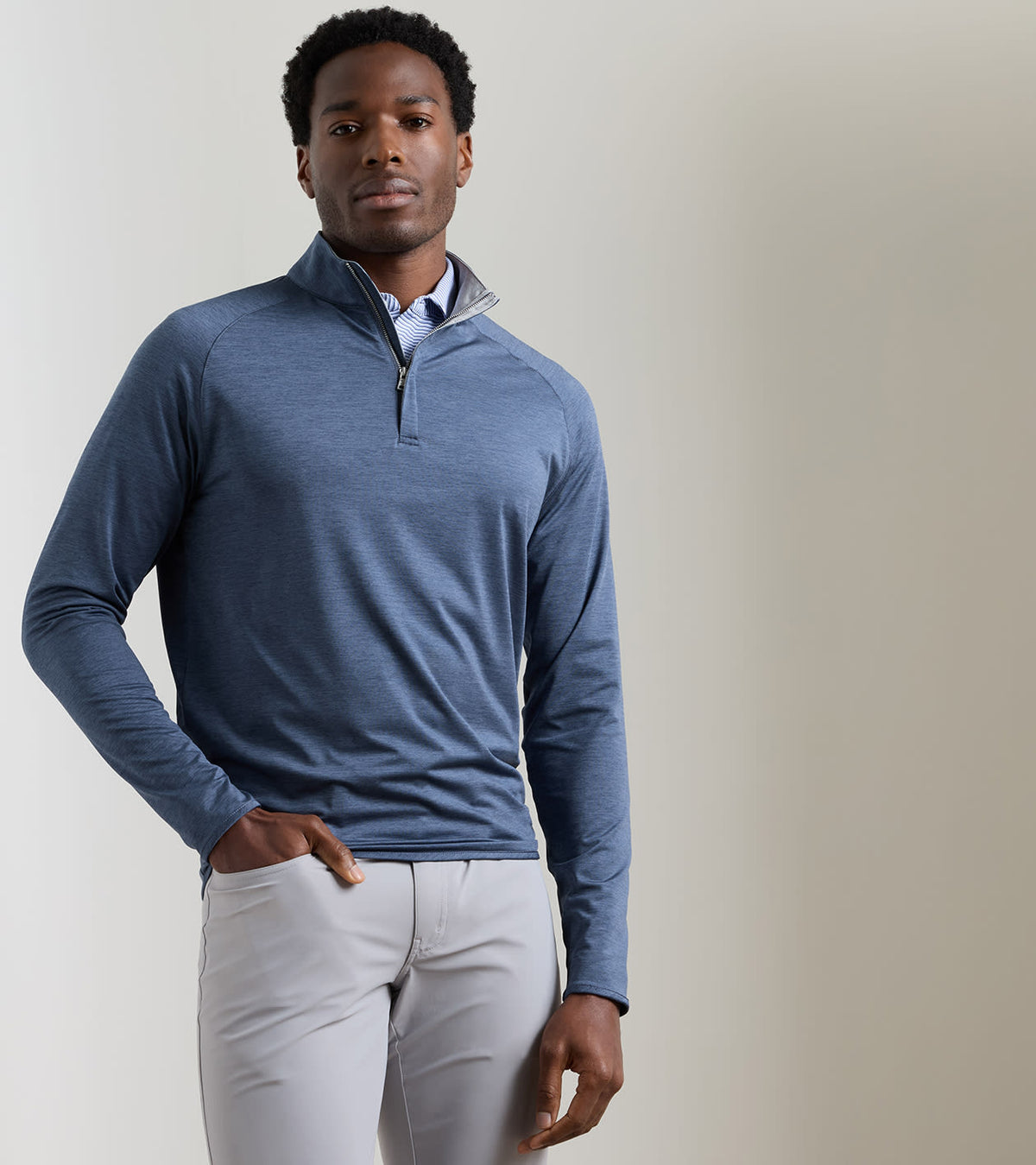 Peter Millar - Stealth Performance Quarter-Zip - Cadet
