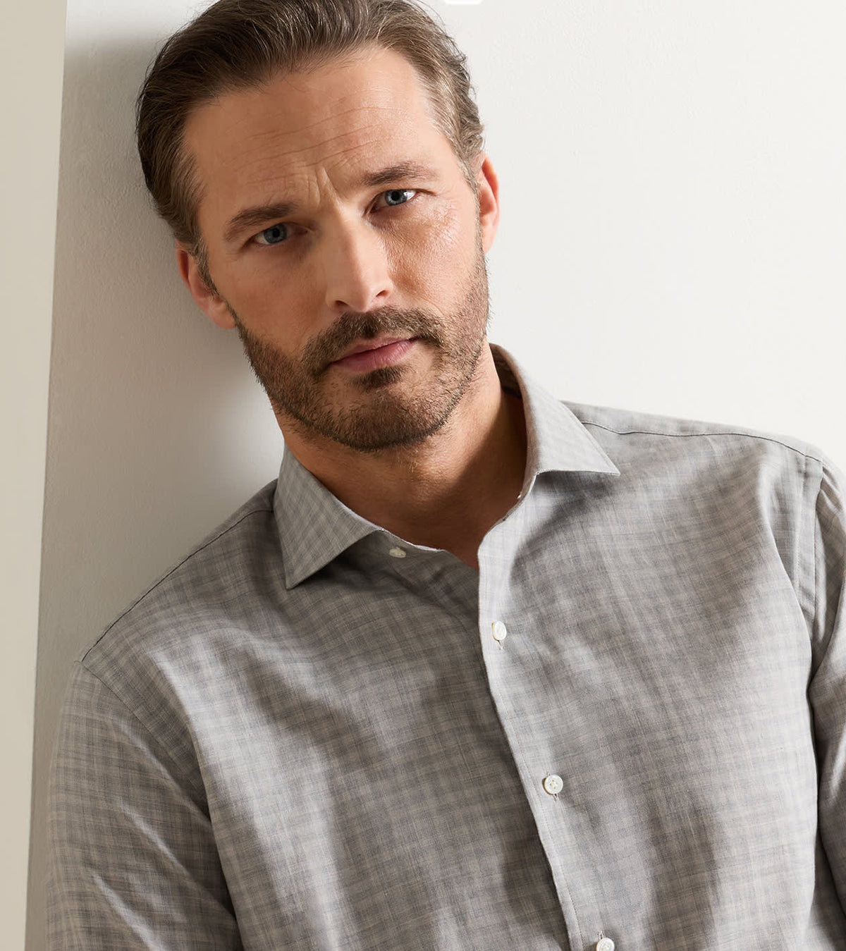 Peter Millar - Felix Cotton Sport Shirt - Argento