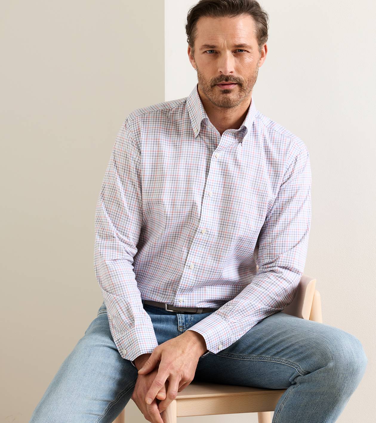 Peter Millar - Otis Cotton Sport Shirt - Cadet