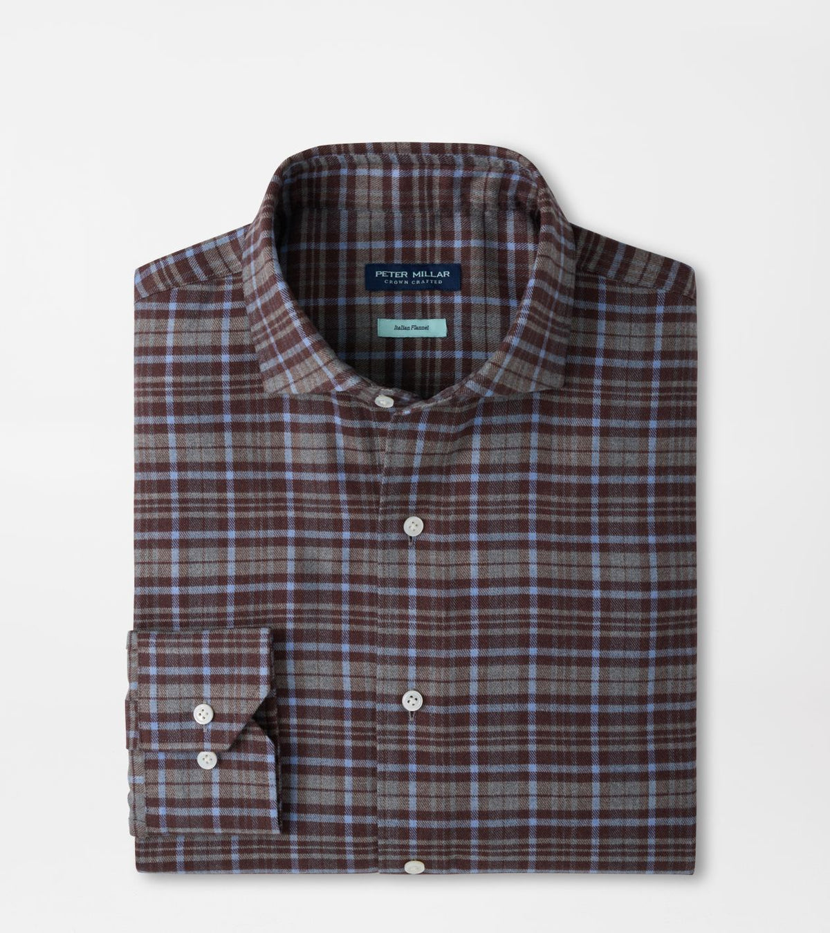 Peter Millar - Cuneo Italian Flannel Sport Shirt - Argento