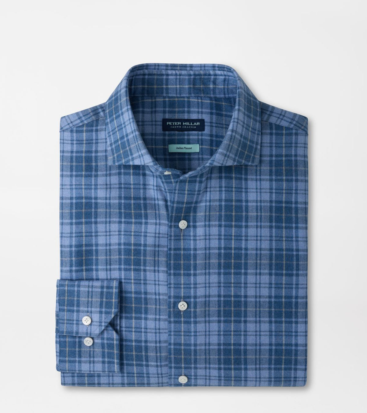 Peter Millar - Gressan Italian Flannel Sport Shirt - Windy Blue
