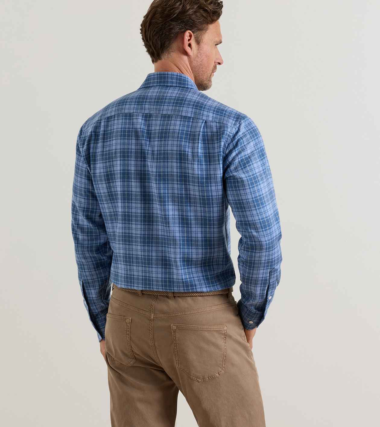 Peter Millar - Gressan Italian Flannel Sport Shirt - Windy Blue