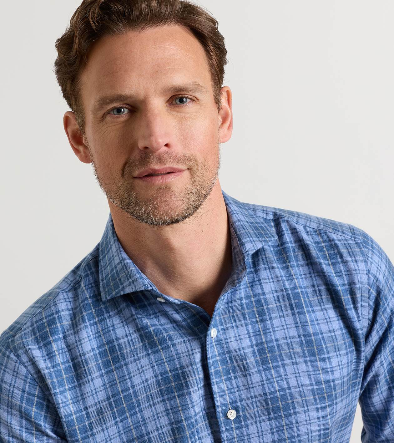 Peter Millar - Gressan Italian Flannel Sport Shirt - Windy Blue