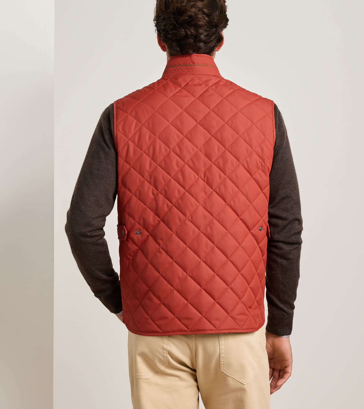 Peter Millar - Essex Vest - Burnt Orange