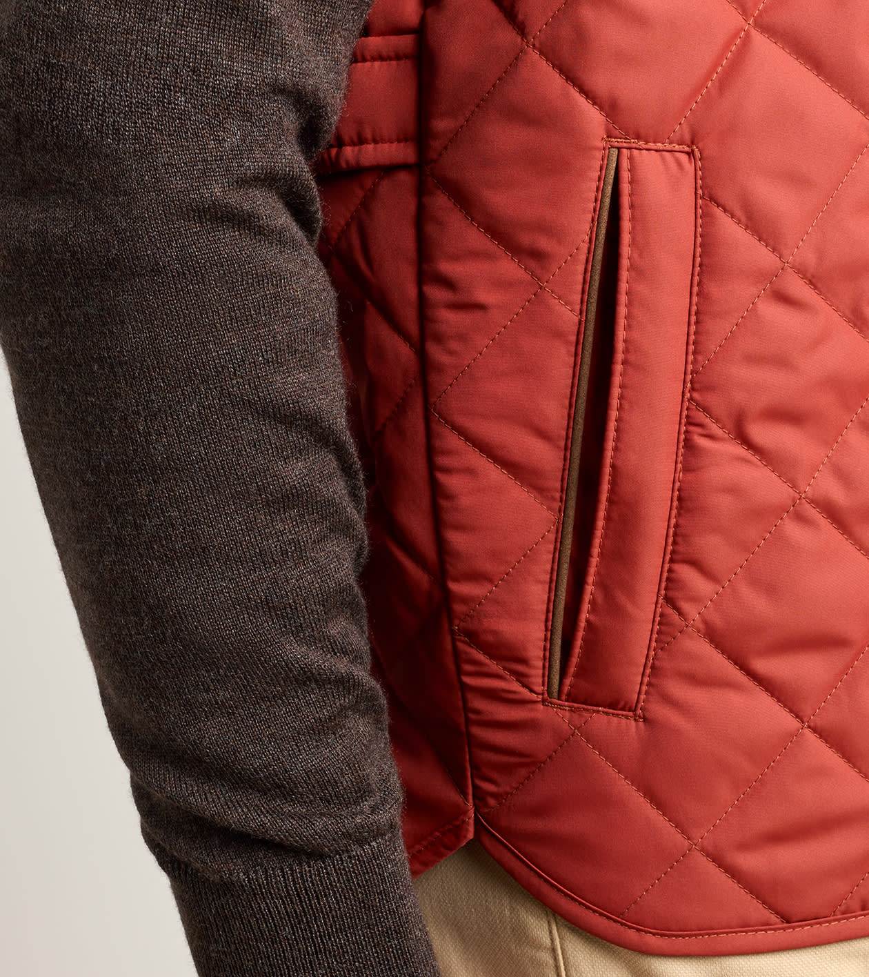 Peter Millar - Essex Vest - Burnt Orange