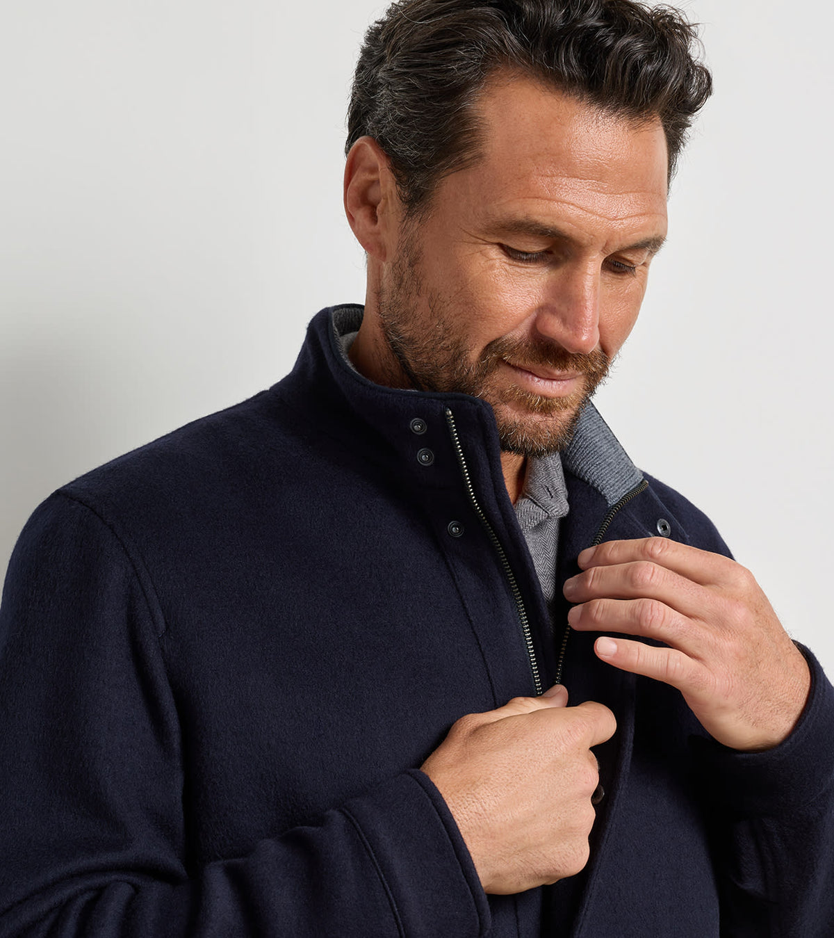 Peter Millar - Crown Flex Merino City Coat - Navy