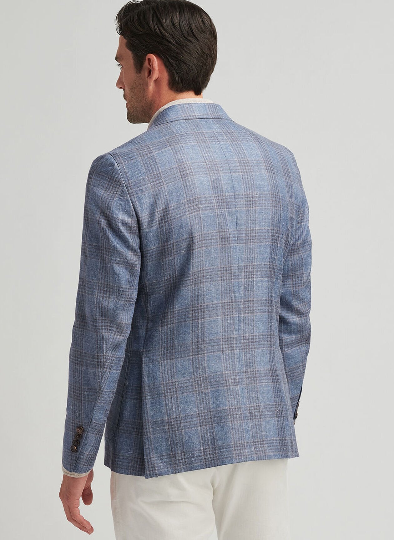Peter Millar - Ames Plaid Soft Jacket - Blue Pearl