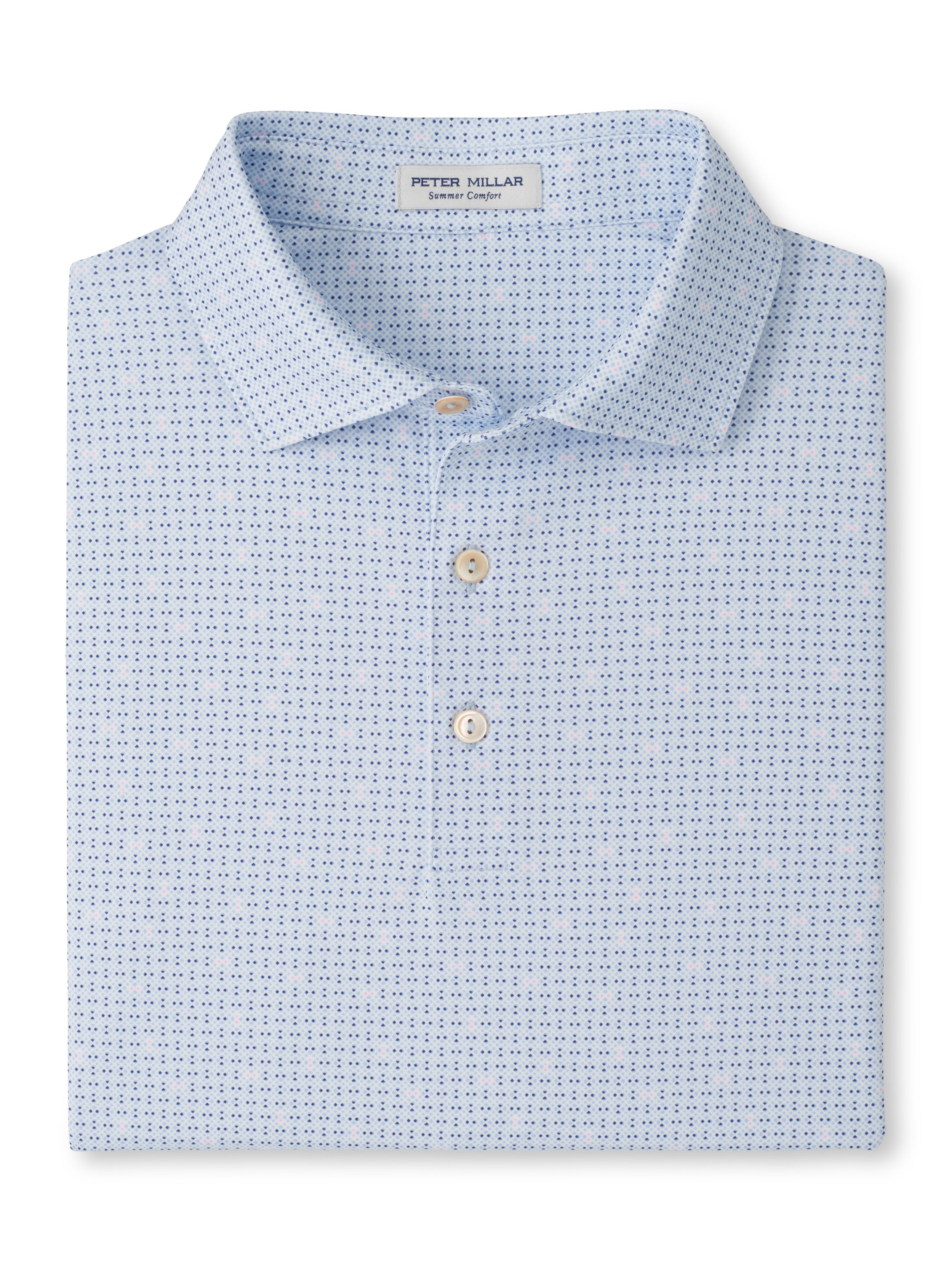 Peter Millar - Ashgrove Performance Jersey Polo - Stream Blue