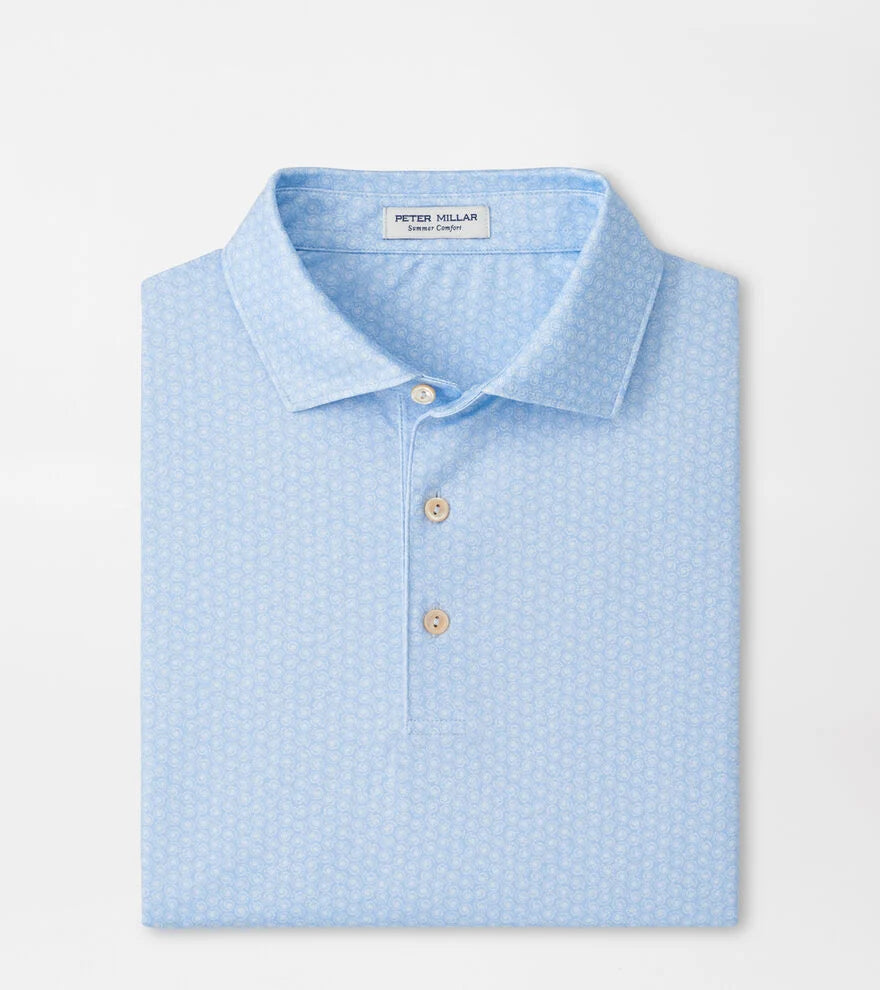 Peter Millar - Nautilus Performance Jersey Polo - Stream Blue