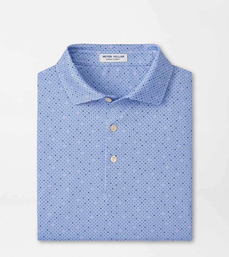 Peter Millar - Barrier Performance Jersey Polo - Stream Blue