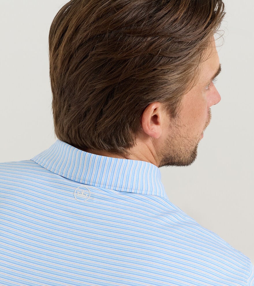 Peter Millar - Owens Performance Jersey Polo - Cottage Blue