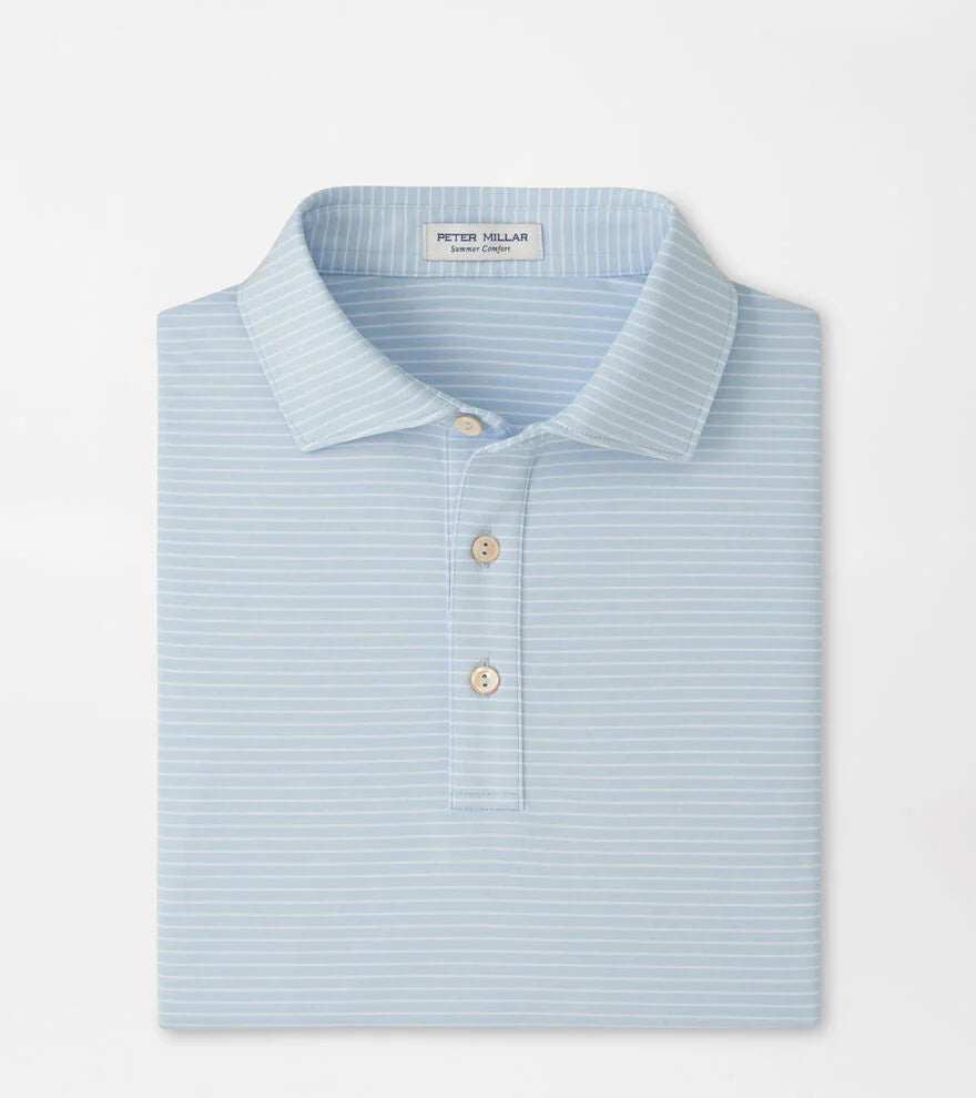 Peter Millar - Merion Performance Jersey Polo - Stream Blue
