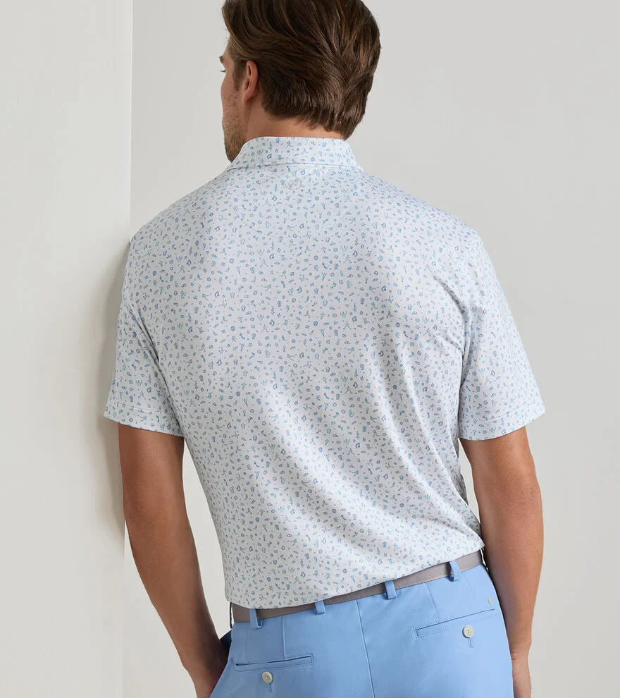 Peter Millar - Goalie Performance Jersey Polo - White
