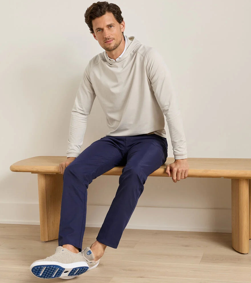 Peter Millar - Pine Sugar Stripe Performance Hoodie - Biscuit