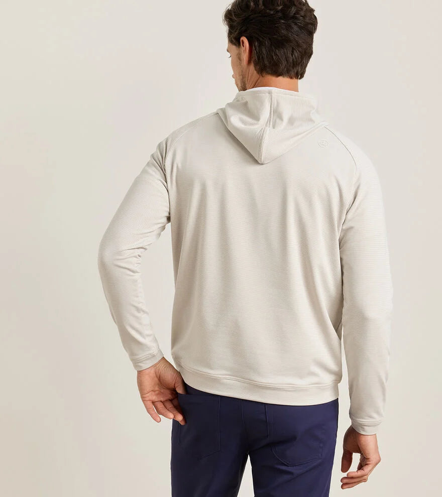 Peter Millar - Pine Sugar Stripe Performance Hoodie - Biscuit