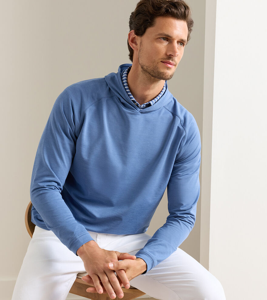 Peter Millar - Pine Performance Hoodie - Windsor Blue