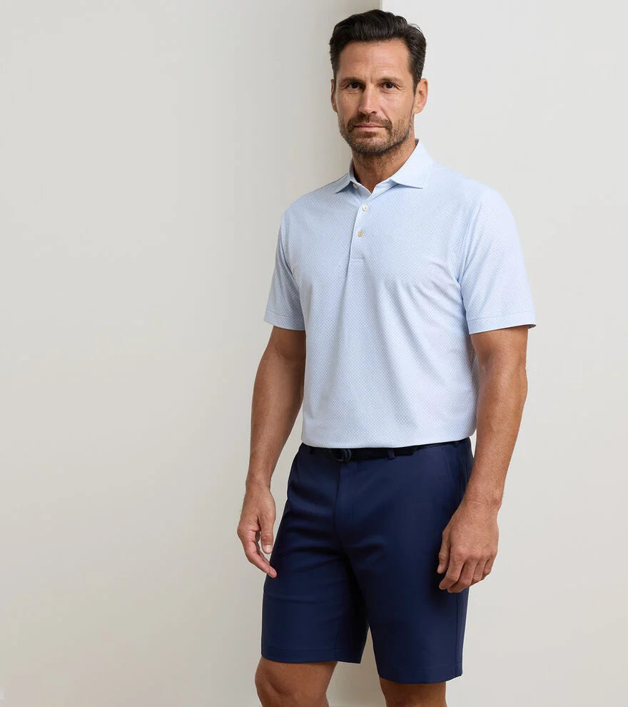 Peter Millar - Grant Performance Mesh Polo - Stream Blue