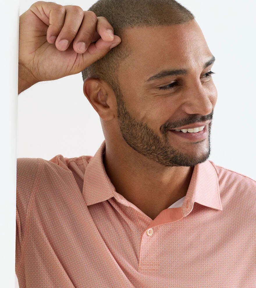 Peter Millar - Featherweight Parke Performance Polo - Venetian Pink
