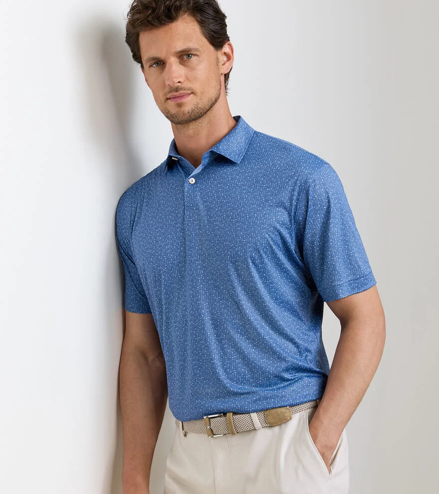 Peter Millar - Featherweight Headcovers Performance Polo - Windsor Blue