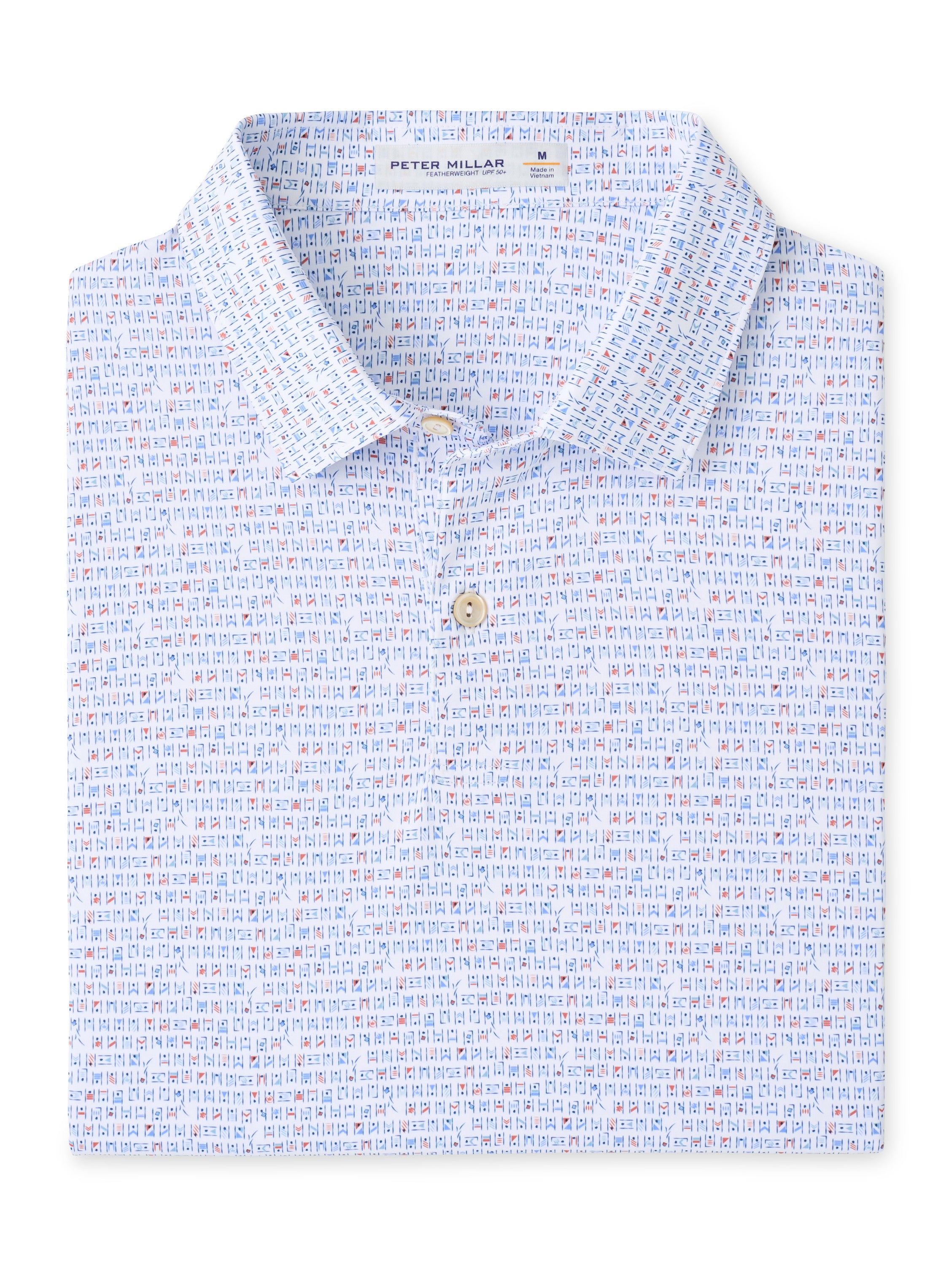 Peter Millar - Featherweight Cornhole Performance Polo - White