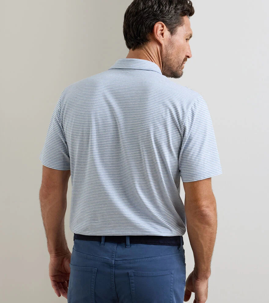 Peter Millar - Calvert Crown Flex Cotton Polo - Cloudy Blue